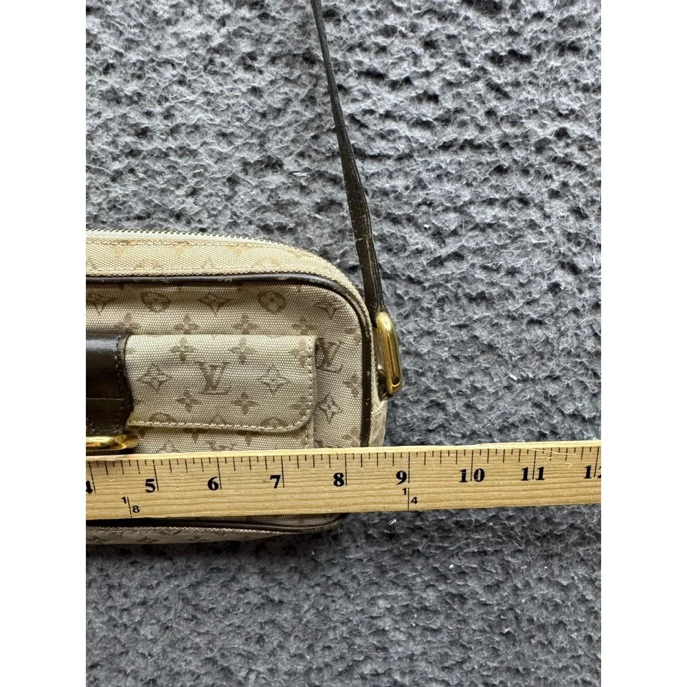 Louis Vuitton LV Monogram Mini Lin Canvas Leather Juliette Crossbody Bag Beige - Picture 16 of 16
